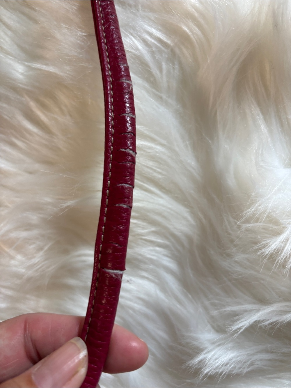 Tignanello Deep Raspberry Pebbled Leather Crossbody - Picture 6 of 6